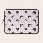 Yin yang checkered pattern Laptop Sleeve Gallery Image 1