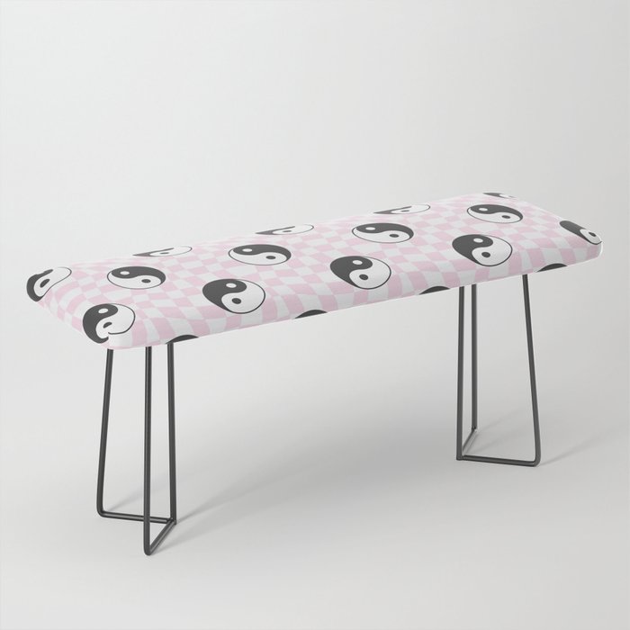 Yin yang checkered pattern Bench Gallery Image 1