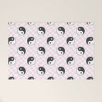 Yin yang checkered pattern Welcome Mat Gallery Image 1