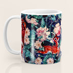 Santa Claus and Floral Pattern Coffee Mug Gallery Image 3