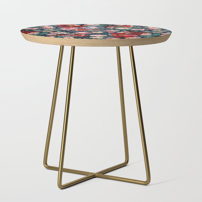 Santa Claus and Floral Pattern Side Table Gallery Image 1