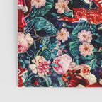 Santa Claus and Floral Pattern Poster Gallery Image 3