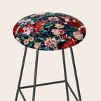 Santa Claus and Floral Pattern Stool Gallery Image 2