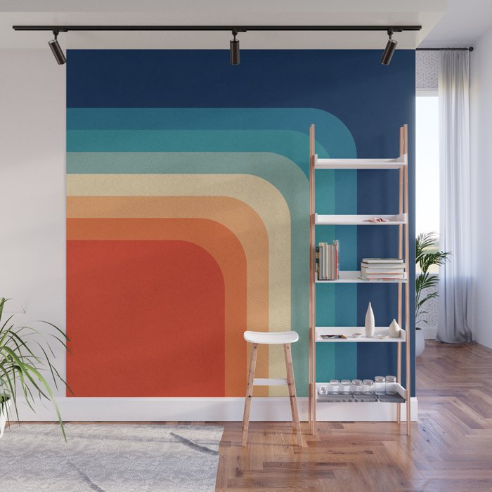 Retro 70s Color Palette III Wall Mural Gallery Image 1
