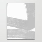 Abstract Minimalist Painted Brushstrokes 1 in Light Gray Notebook Gallery Image 4