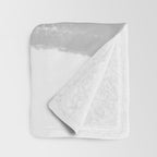 Abstract Minimalist Painted Brushstrokes 1 in Light Gray Throw Blanket Gallery Image 3