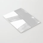 Abstract Minimalist Painted Brushstrokes 1 in Light Gray Notebook Gallery Image 3