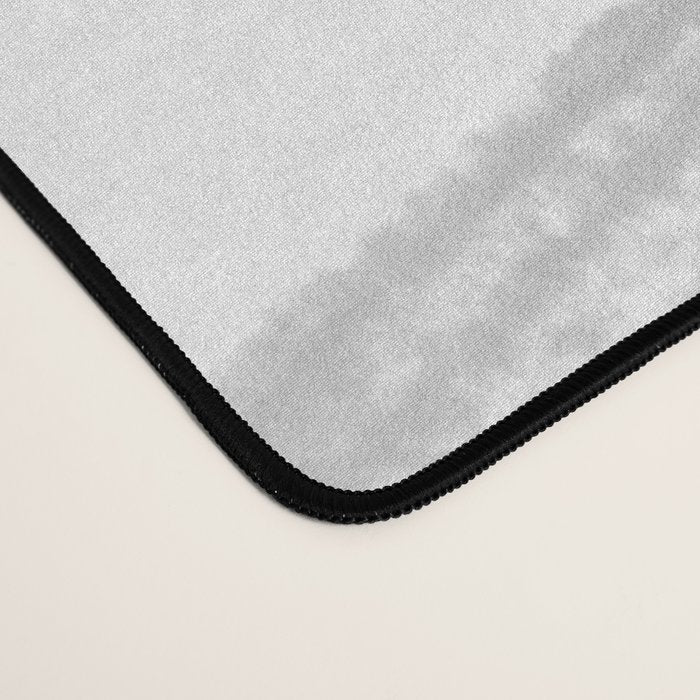 Abstract Minimalist Painted Brushstrokes 1 in Light Gray Desk Mat Gallery Image 4