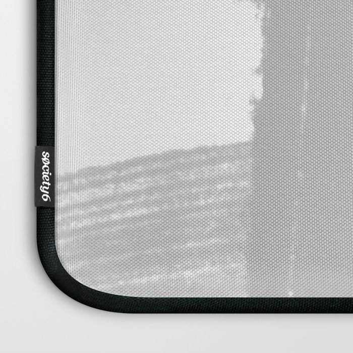 Abstract Minimalist Painted Brushstrokes 1 in Light Gray Laptop Sleeve Gallery Image 3