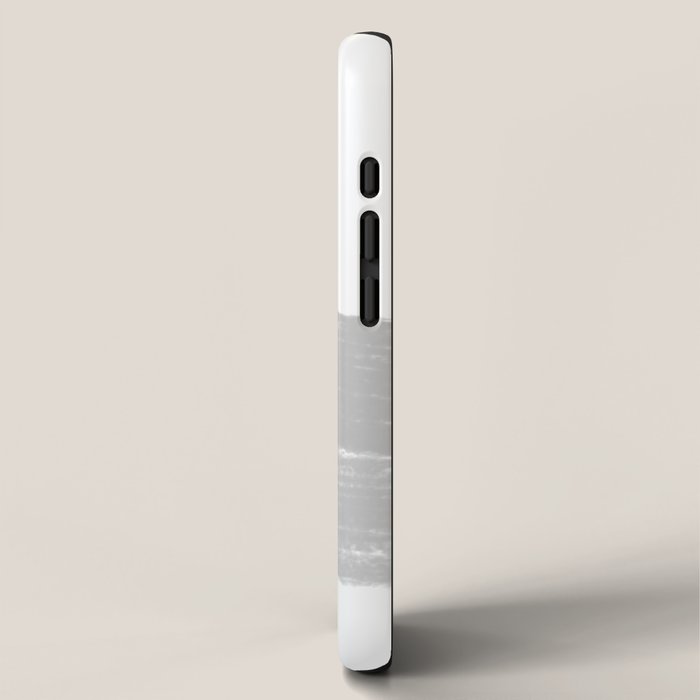 Abstract Minimalist Painted Brushstrokes 1 in Light Gray iPhone Case Gallery Image 2
