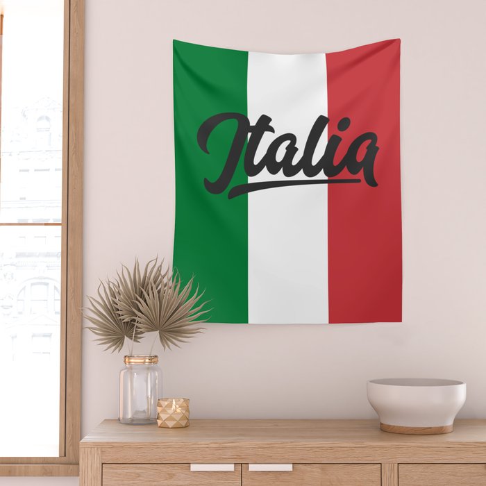 Italian Flag Wall Tapestry Gallery Image 2