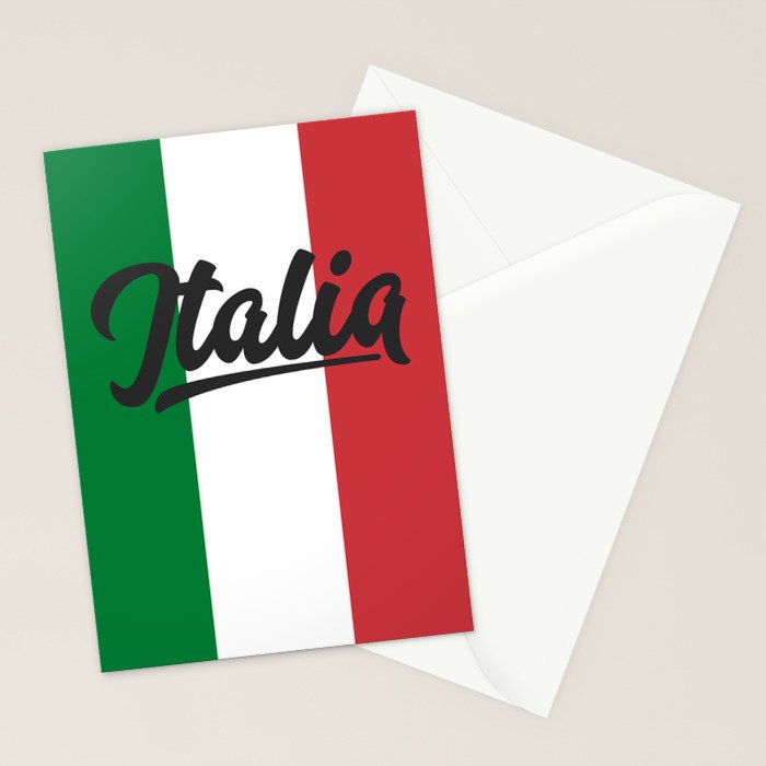 Italian Flag Stationery Card Gallery Image 2
