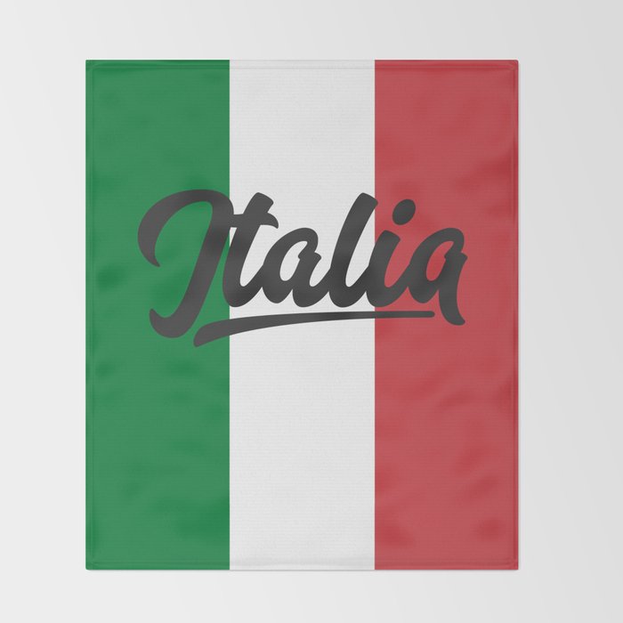 Italian Flag Throw Blanket Gallery Image 2