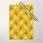 Potted Leaves Wrapping Paper Gallery Image 1