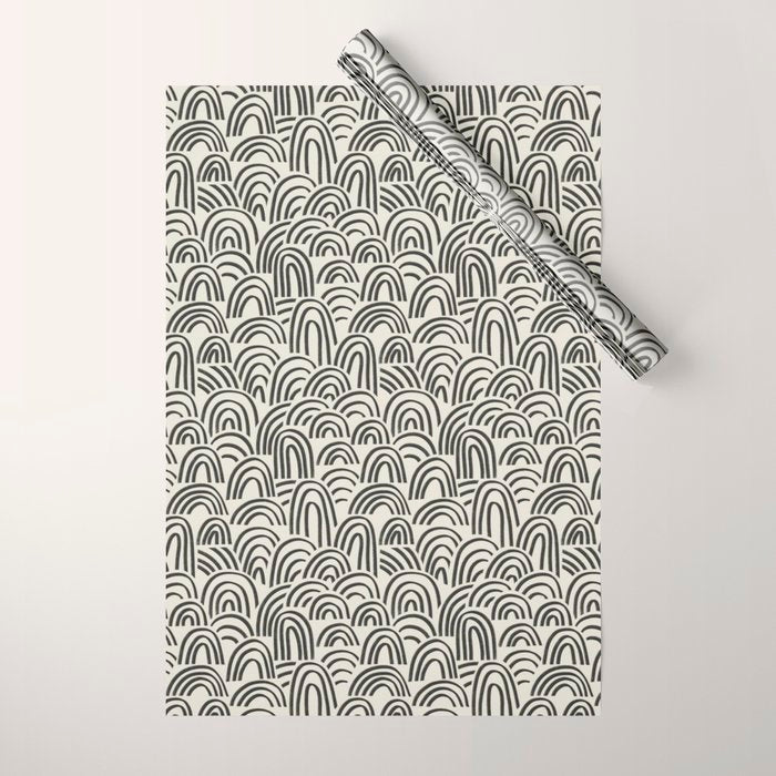 Charcoal Arches #1 Wrapping Paper Gallery Image 1