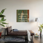 Intrusive Thoughts - Mental Health, Self Care Funny Quote Wood Wall Art Gallery Image 2