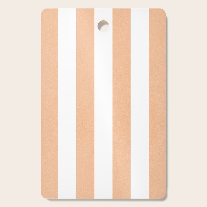Minimal candy pastel stripes 2. Peach fuzz Cutting Board Gallery Image 1