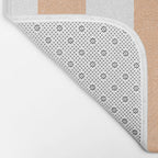 Minimal candy pastel stripes 2. Peach fuzz Bath Mat Gallery Image 2