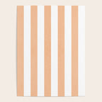 Minimal candy pastel stripes 2. Peach fuzz Poster Gallery Image 4