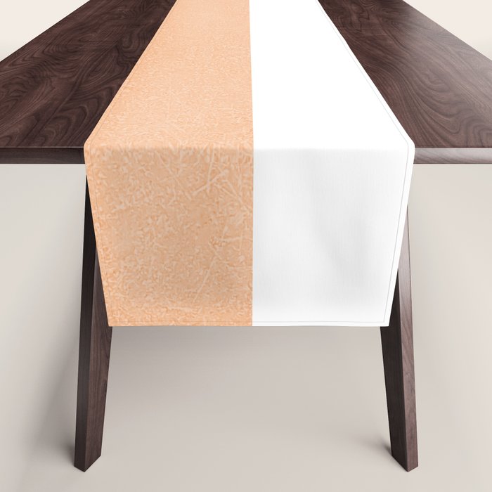 Minimal candy pastel stripes 2. Peach fuzz Table Runner Gallery Image 1