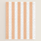 Minimal candy pastel stripes 2. Peach fuzz Jigsaw Puzzle Gallery Image 1