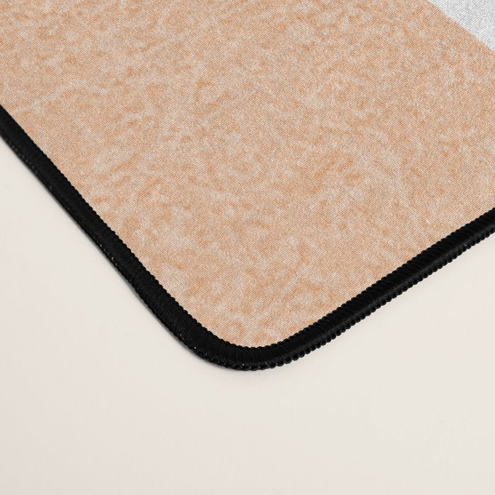 Minimal candy pastel stripes 2. Peach fuzz Desk Mat Gallery Image 4