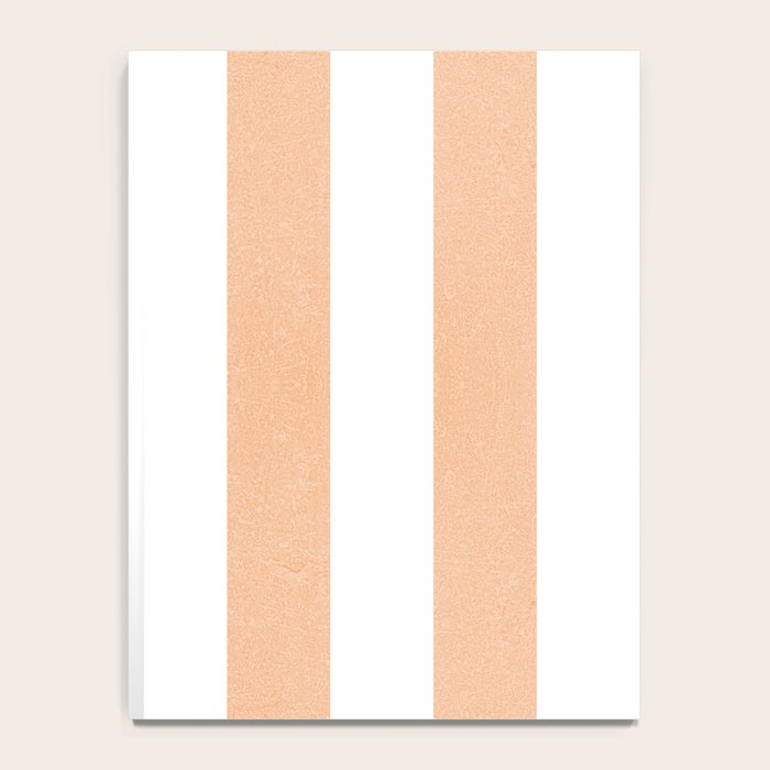 Minimal candy pastel stripes 2. Peach fuzz Notebook Gallery Image 4