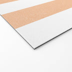 Minimal candy pastel stripes 2. Peach fuzz Welcome Mat Gallery Image 2