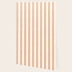 Minimal candy pastel stripes 2. Peach fuzz Wallpaper Gallery Image 2