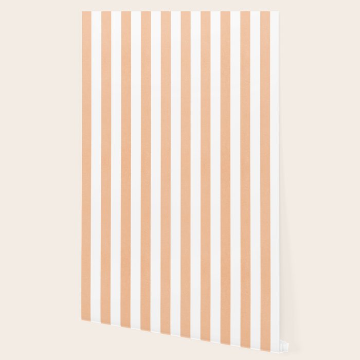 Minimal candy pastel stripes 2. Peach fuzz Wallpaper Gallery Image 2