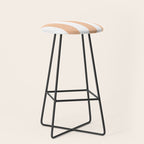 Minimal candy pastel stripes 2. Peach fuzz Stool Gallery Image 1