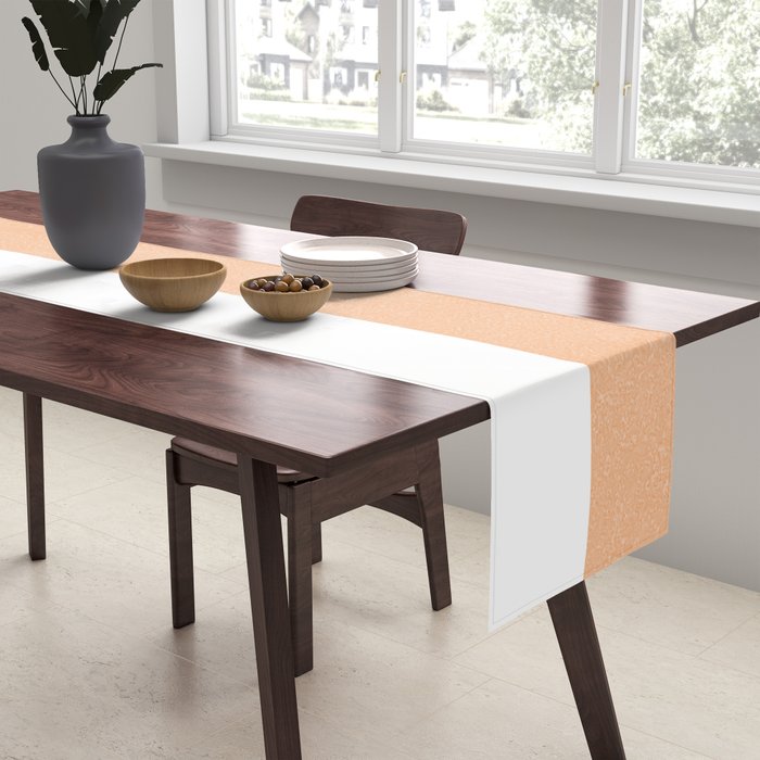 Minimal candy pastel stripes 2. Peach fuzz Table Runner Gallery Image 2