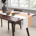 Minimal candy pastel stripes 2. Peach fuzz Table Runner Gallery Image 2