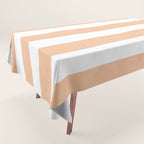 Minimal candy pastel stripes 2. Peach fuzz Tablecloth Gallery Image 1
