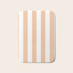 Minimal candy pastel stripes 2. Peach fuzz Bath Mat Gallery Image 1
