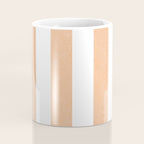 Minimal candy pastel stripes 2. Peach fuzz Coffee Mug Gallery Image 4
