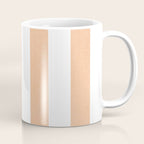 Minimal candy pastel stripes 2. Peach fuzz Coffee Mug Gallery Image 1