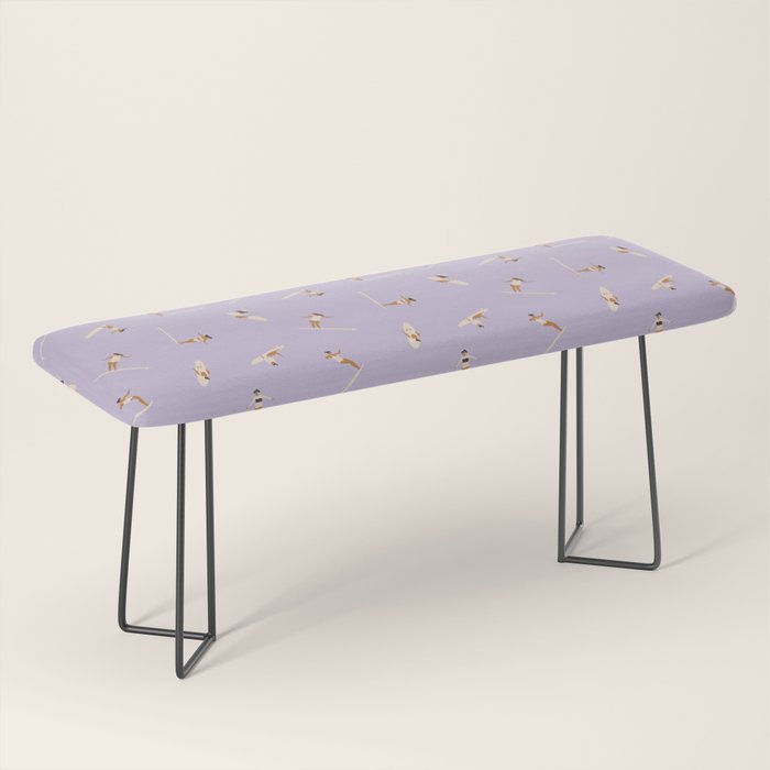 Surf girls in violet Bench Gallery Image 1
