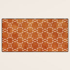 Abstract, Boho, Geometric Pattern, Terracotta Desk Mat Gallery Image 3