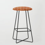 Abstract, Boho, Geometric Pattern, Terracotta Stool Gallery Image 1
