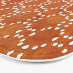 Abstract, Boho, Geometric Pattern, Terracotta Bath Mat Gallery Image 3