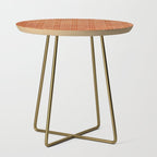 Abstract, Boho, Geometric Pattern, Terracotta Side Table Gallery Image 1