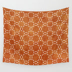 Abstract, Boho, Geometric Pattern, Terracotta Wall Tapestry Gallery Image 4