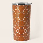 Abstract, Boho, Geometric Pattern, Terracotta Travel Mug Gallery Image 1