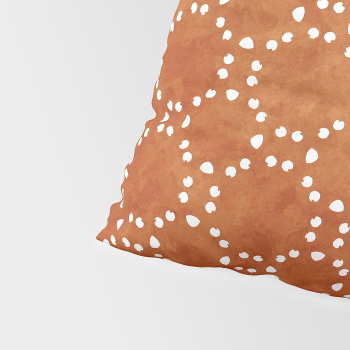 Abstract, Boho, Geometric Pattern, Terracotta Pillow Sham Gallery Image 4