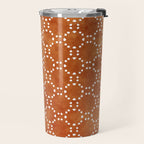Abstract, Boho, Geometric Pattern, Terracotta Travel Mug Gallery Image 2