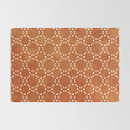 Abstract, Boho, Geometric Pattern, Terracotta Rug Gallery Image 2