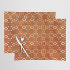 Abstract, Boho, Geometric Pattern, Terracotta Placemat Gallery Image 1
