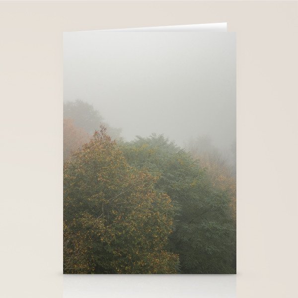 Belgium Misty Forest Scene | Atmospheric Nature Photography Stationery Card Gallery Image 2
