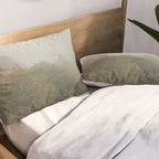 Belgium Misty Forest Scene | Atmospheric Nature Photography Pillow Sham Gallery Image 2